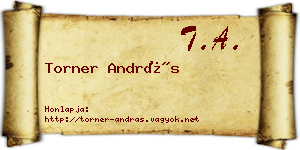 Torner András névjegykártya