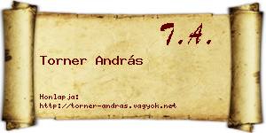 Torner András névjegykártya